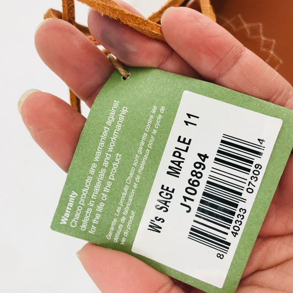 Chaco Maple Sage Leather Gladiator Sandal Women Size 11 - Picture 2 of 4